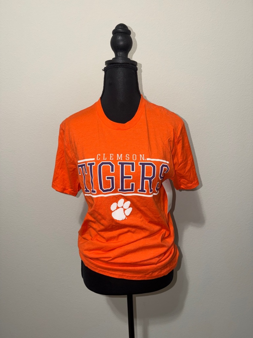 Hanes Orange Clemson Tigers Short Sleeve Tee